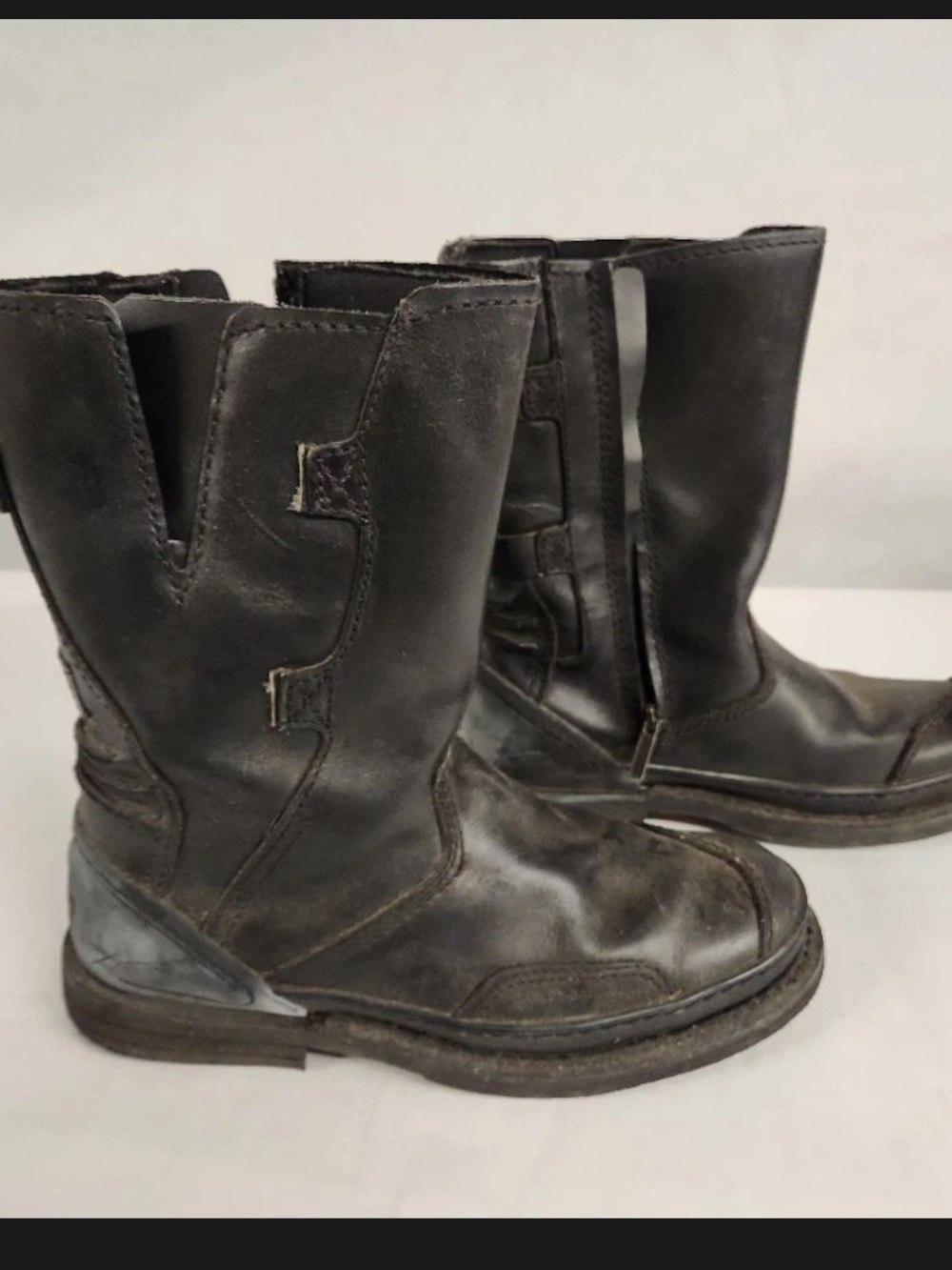 Distressed Classic Harley-Davidson Men's Black Boots Size 11.5 - Picture 3 of 9